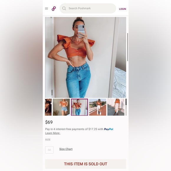 Zara Knit Ruffle Sleeve Pleated Crop Tops- 2 Pairs- Orange & Black (Size Large) - Picture 10 of 10